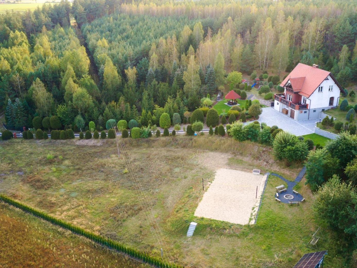 Villa Dom na wzgórzu z widokiem na jezioro Lipnica  Exterior foto